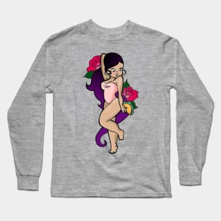 Taco pin up girl Long Sleeve T-Shirt